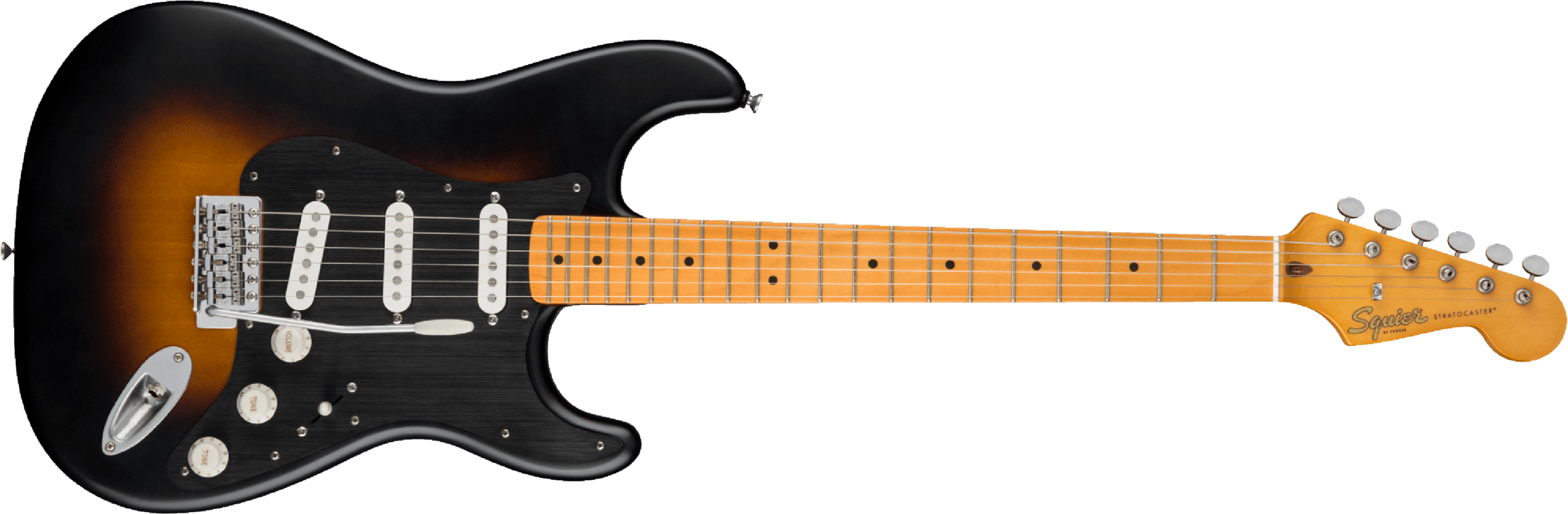 Squier Strat 40th Anniversary Vintage Edition Mn - Satin Wide 2-color Sunburst - Elektrische gitaar in Str-vorm - Main picture
