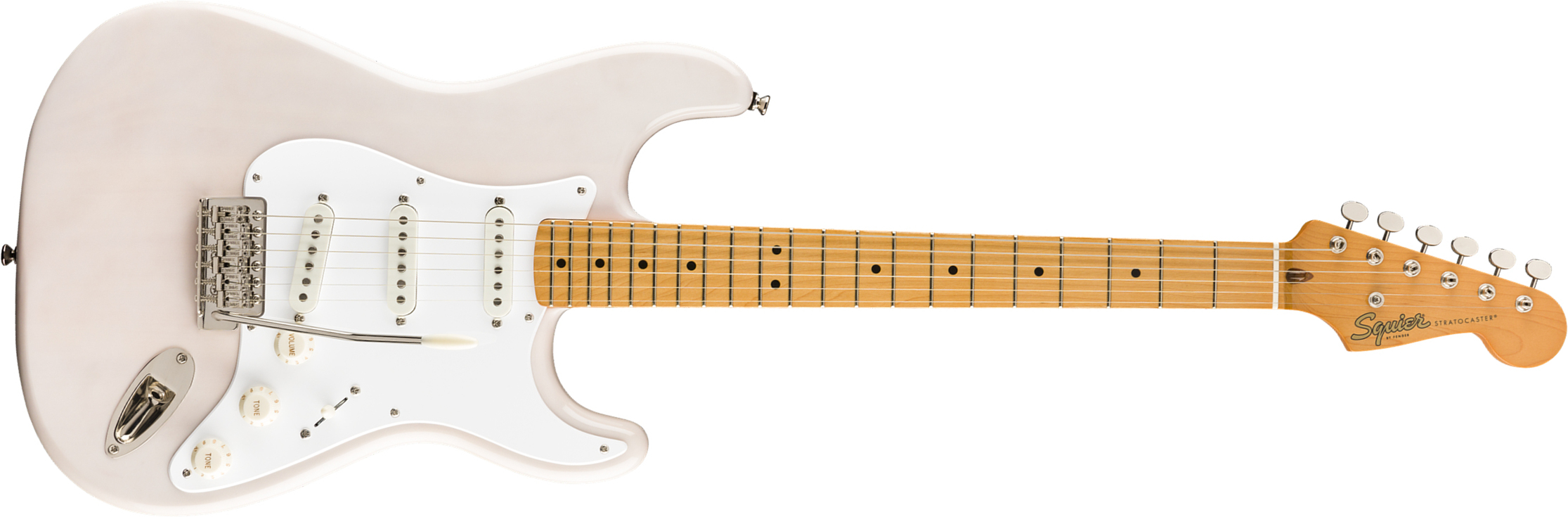 Squier Strat '50s Classic Vibe 2019 Mn 2019 - White Blonde - Elektrische gitaar in Str-vorm - Main picture