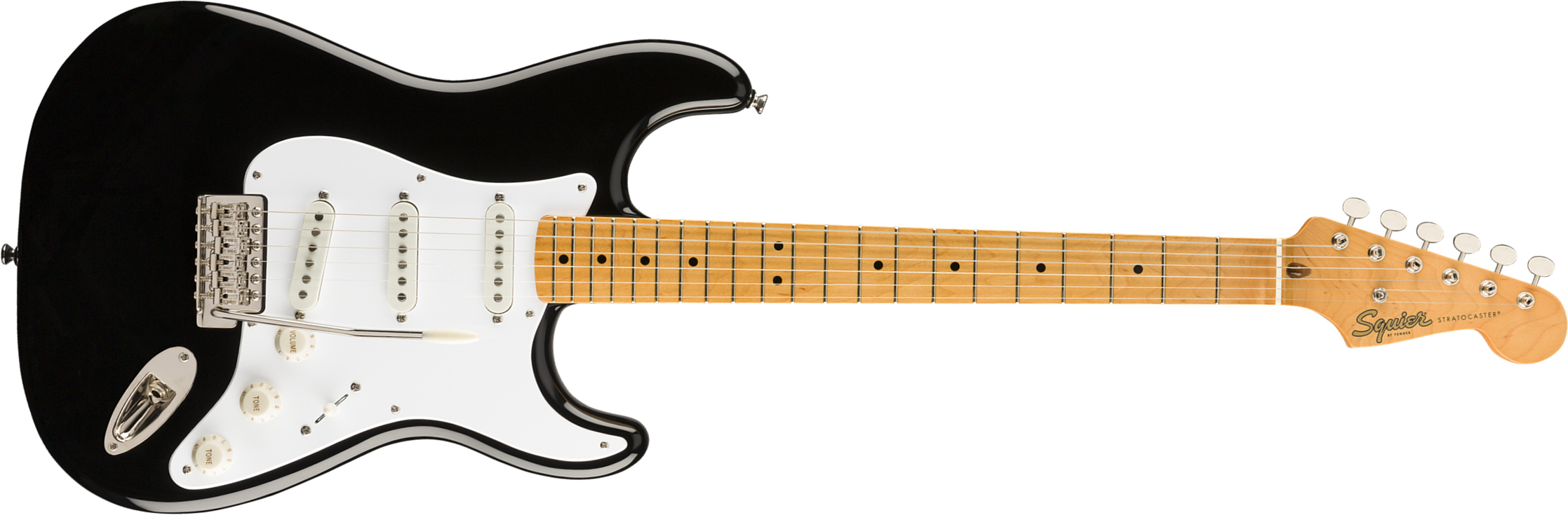 Squier Strat '50s Classic Vibe 2019 Mn 2019 - Black - Elektrische gitaar in Str-vorm - Main picture