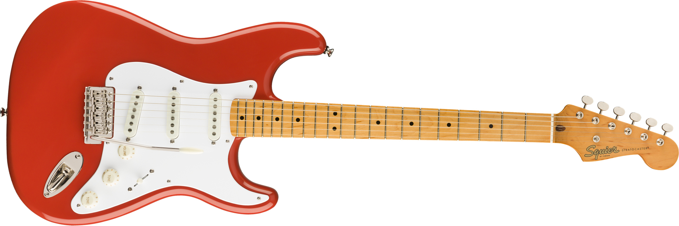 Squier Strat '50s Classic Vibe 2019 Mn 2019 - Fiesta Red - Elektrische gitaar in Str-vorm - Main picture