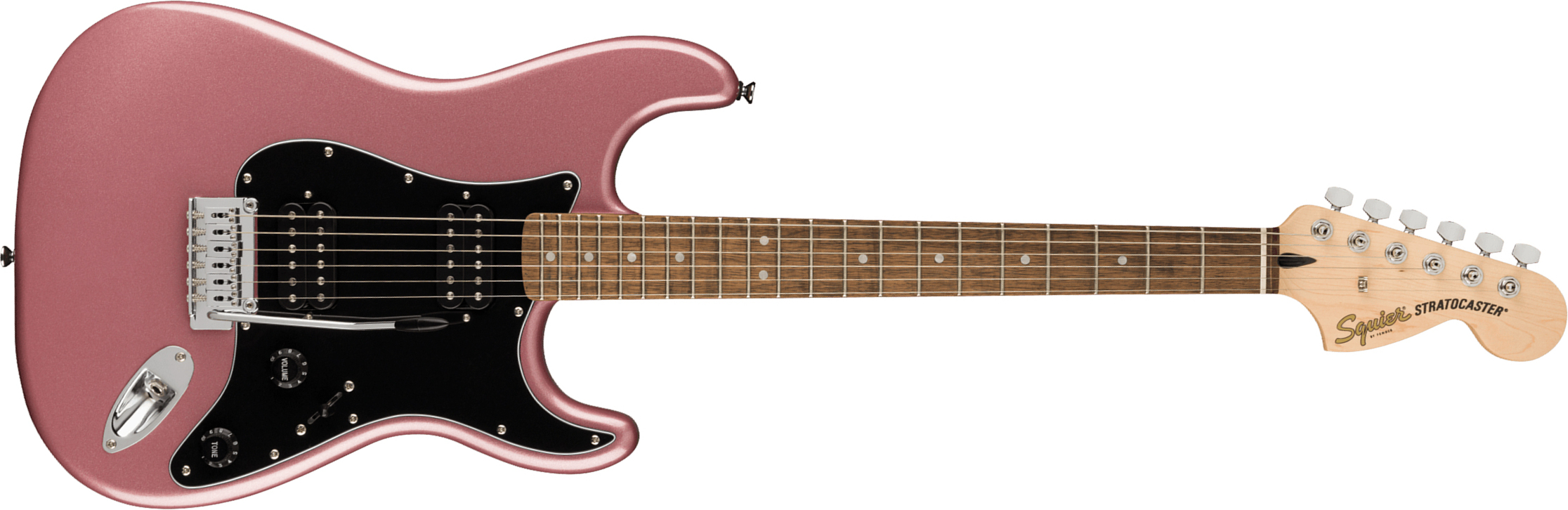 Squier Strat Affinity 2021 Hh Trem Lau - Burgundy Mist - Elektrische gitaar in Str-vorm - Main picture