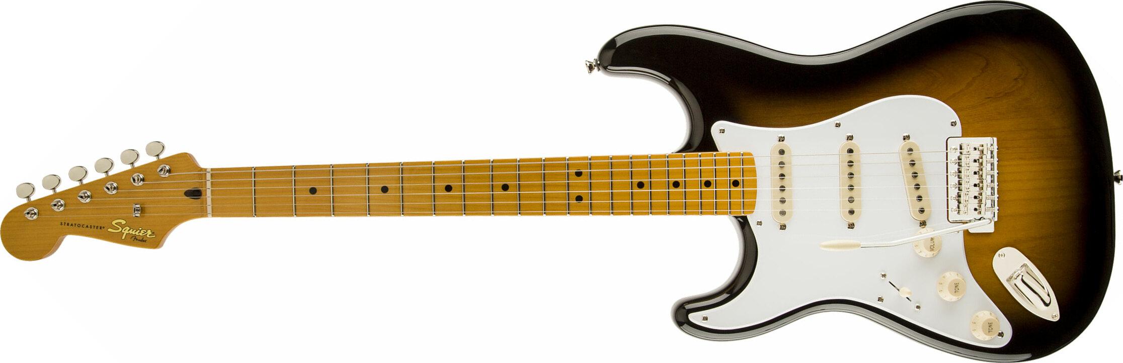 Squier Strat Classic Vibe '50s Lh Gaucher Mn - 2-color Sunburst - Linkshandige elektrische gitaar - Main picture