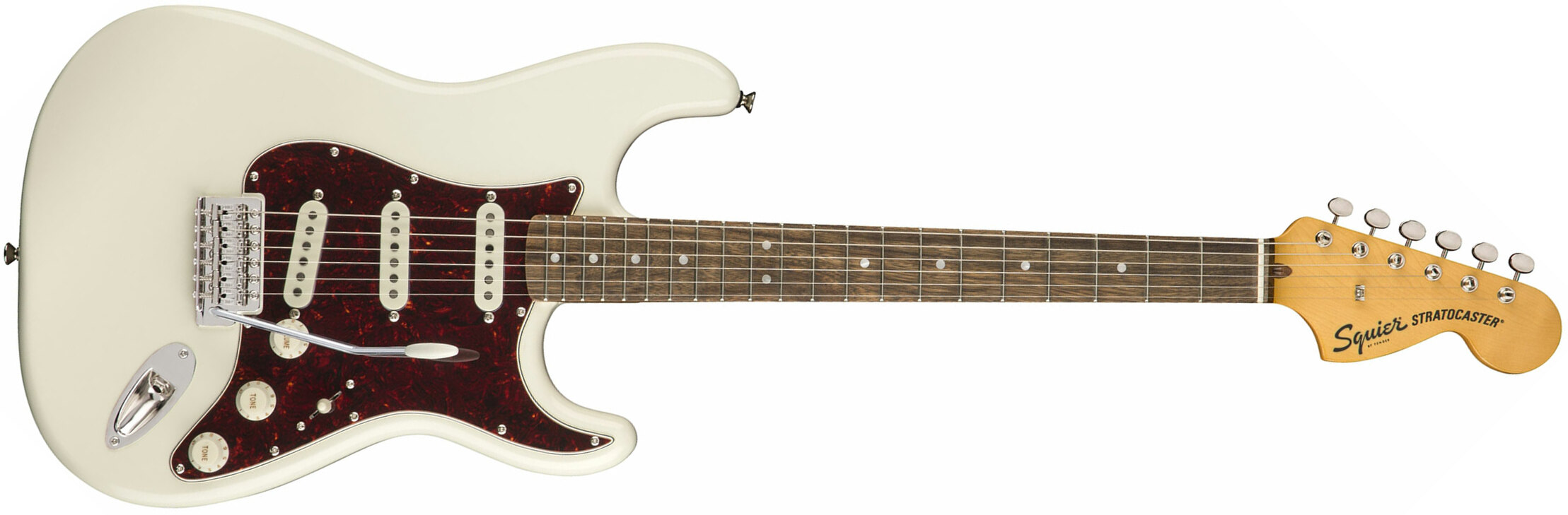 Squier Strat Classic Vibe 70s 2019 Lau - Olympic White - Elektrische gitaar in Str-vorm - Main picture