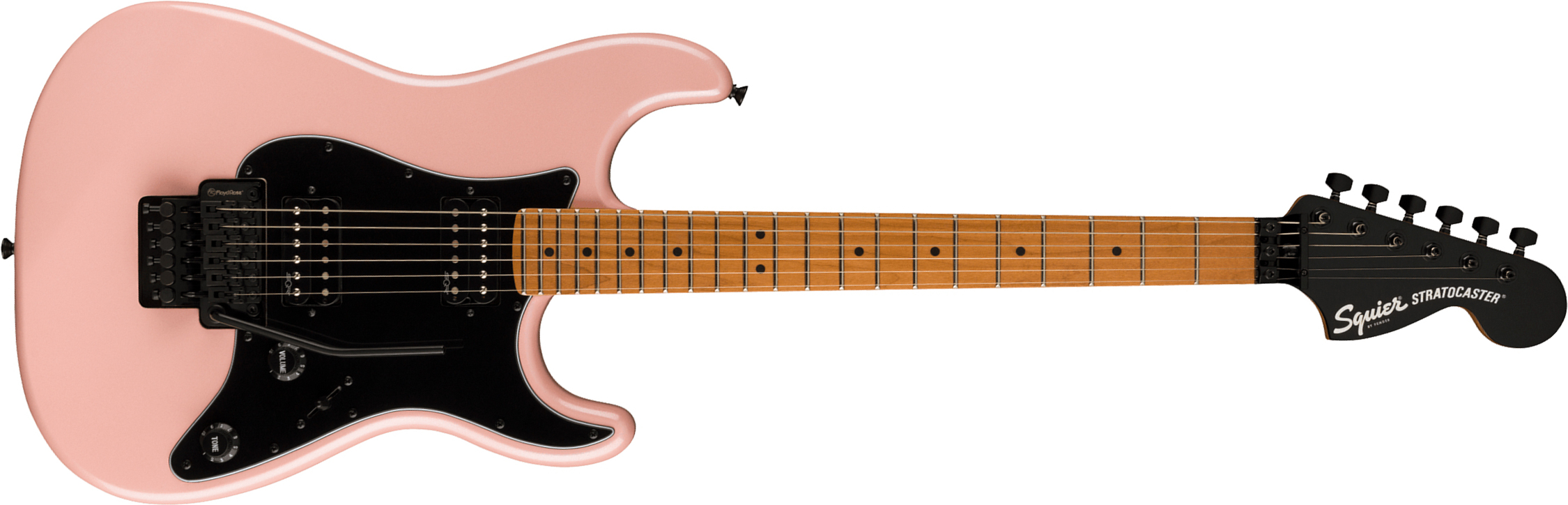 Squier Strat Contemporary Hh Fr Mn - Shell Pink Pearl - Elektrische gitaar in Str-vorm - Main picture