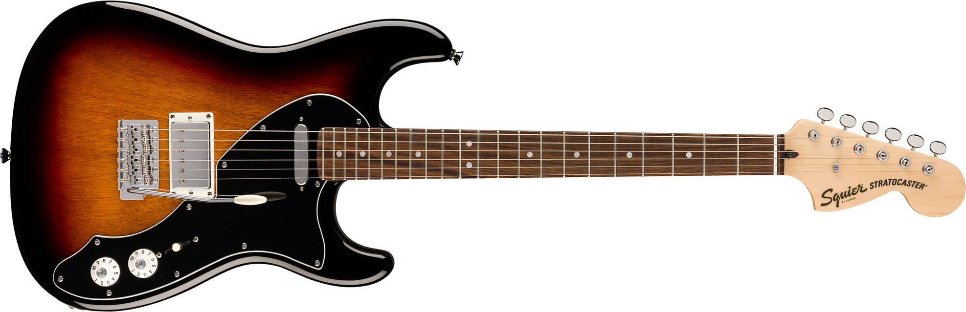 Squier Strat Deluxe Paranormal Hs Trem Lau - 3-color Sunburst - Elektrische gitaar in Strat vorm - Main picture