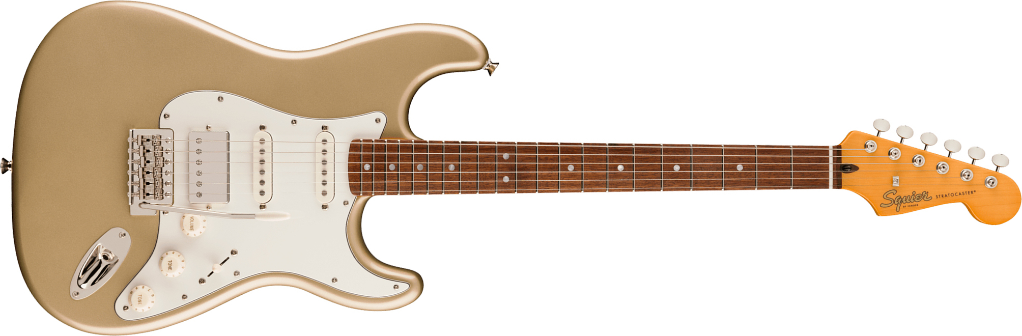 Squier Strat Hss 60s Classic Vibe Fsr Ltd Trem Lau - Shoreline Gold - Elektrische gitaar in Strat vorm - Main picture