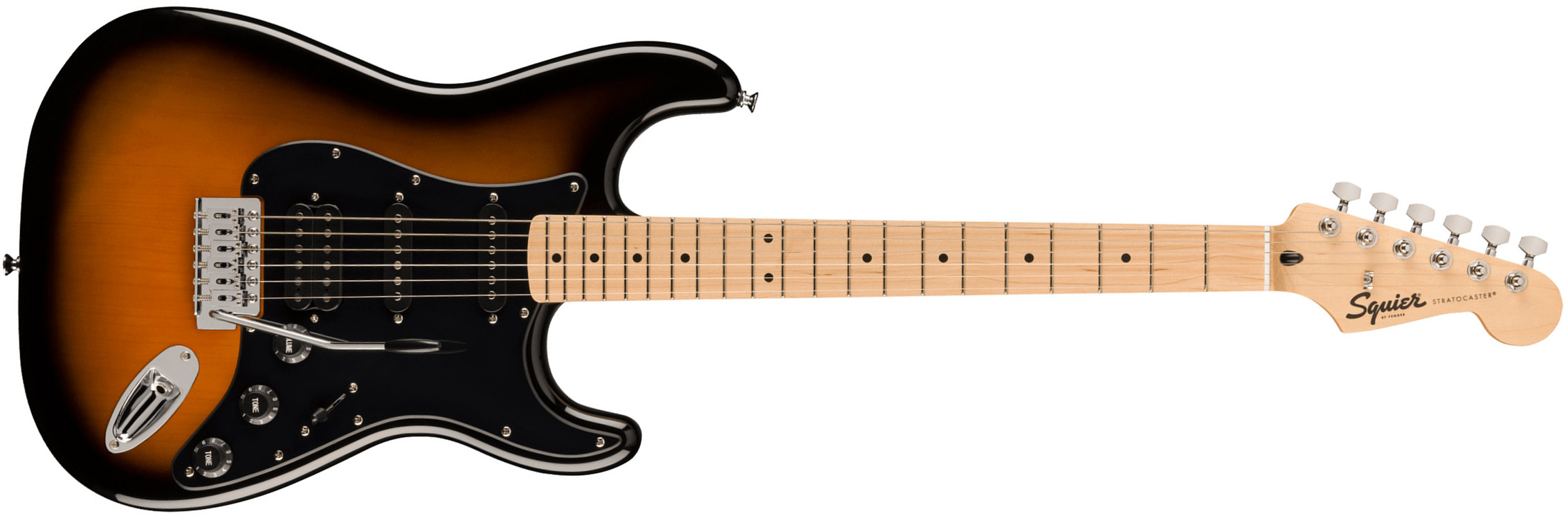 Squier Strat Sonic Hss Trem Mn - 2-color Sunburst - Elektrische gitaar in Str-vorm - Main picture