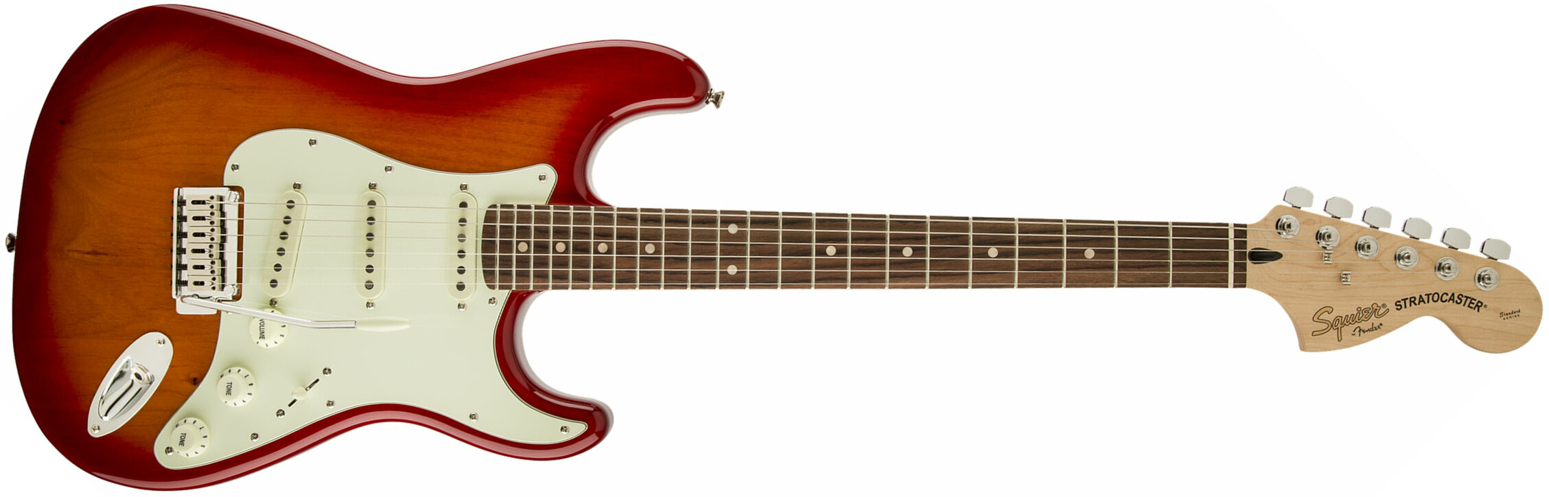 Squier Strat Standard Lau - Cherry Sunburst - Elektrische gitaar in Str-vorm - Main picture