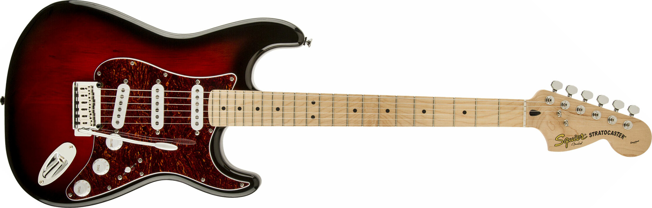 Squier Strat Standard Mn - Antique Burst - Elektrische gitaar in Str-vorm - Main picture