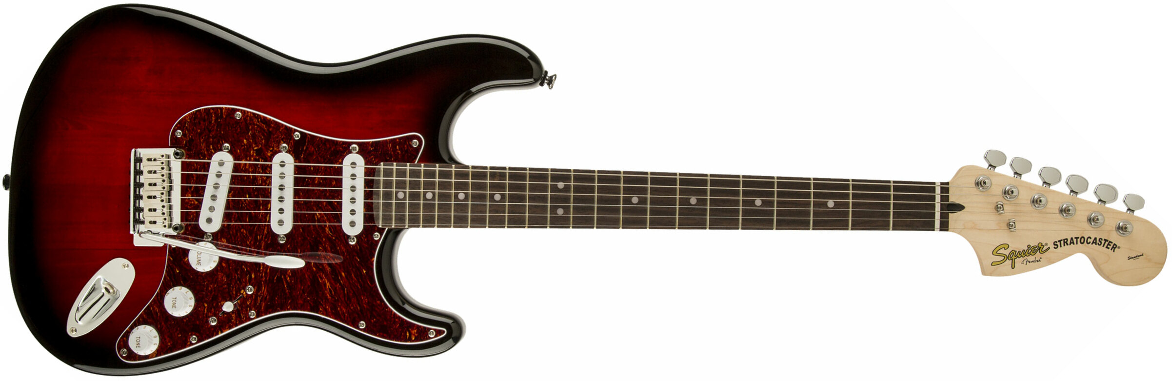 Squier Strat Standard Sss Lau - Antique Burst - Elektrische gitaar in Str-vorm - Main picture