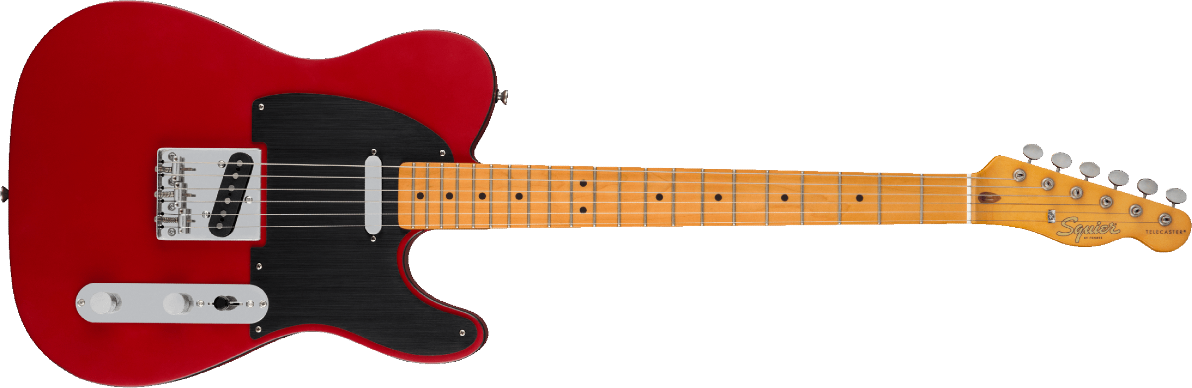 Squier Tele 40th Anniversary Vintage Edition Mn - Satin Dakota Red - Televorm elektrische gitaar - Main picture