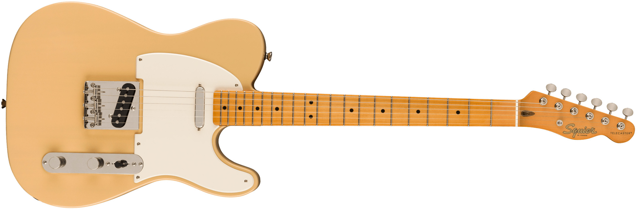 Squier Tele '50s Parchment Pickguard Classic Vibe Fsr 2s Ht Mn - Vintage Blonde - Televorm elektrische gitaar - Main picture