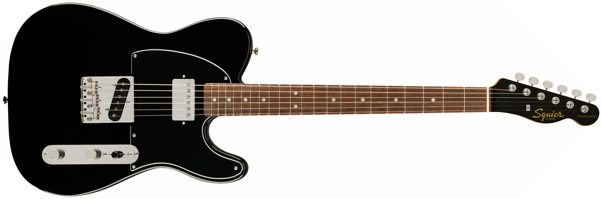 Squier Tele 60s Classic Vibe Ltd Sh Ht Lau - Black - Retro-rock elektrische gitaar - Main picture