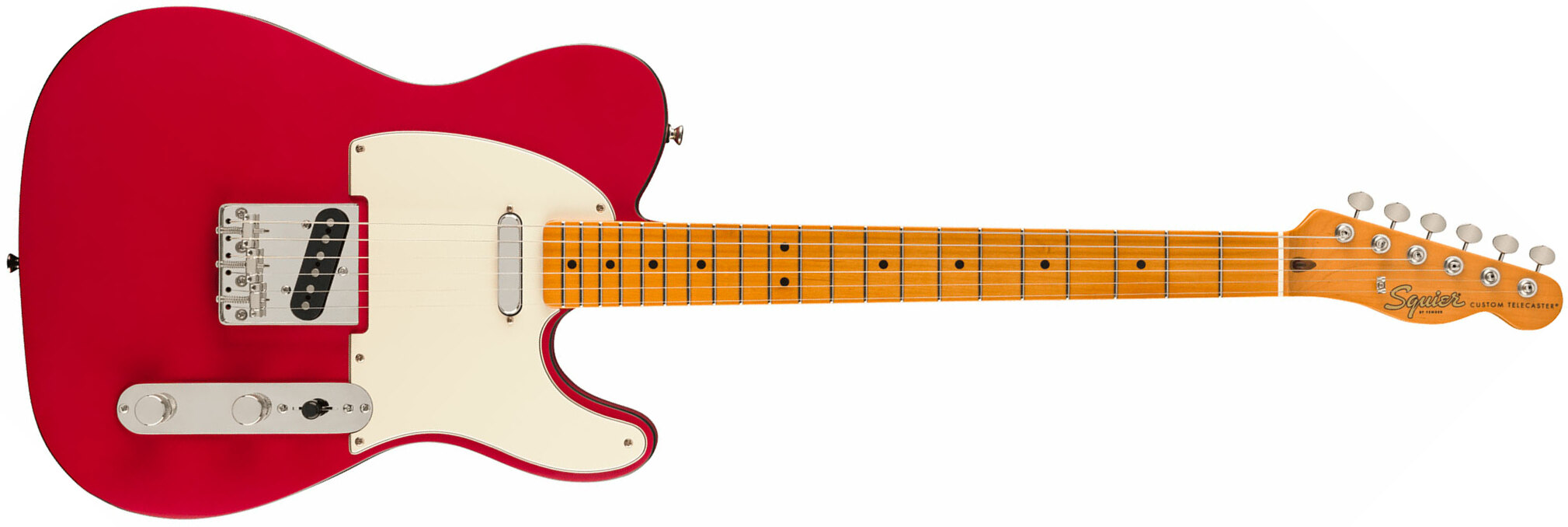Squier Tele 60s Custom Classic Vibe Ltd 2s Ht Mn - Satin Dakota Red - Televorm elektrische gitaar - Main picture
