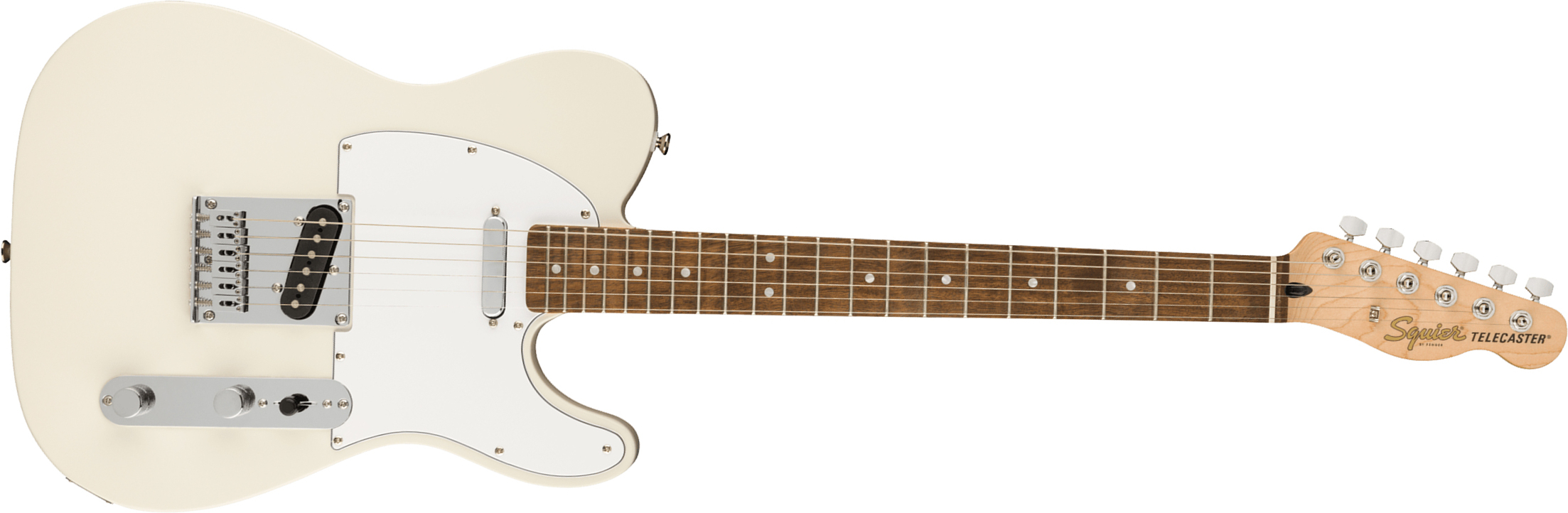 Squier Tele Affinity 2021 2s Lau - Olympic White - Televorm elektrische gitaar - Main picture
