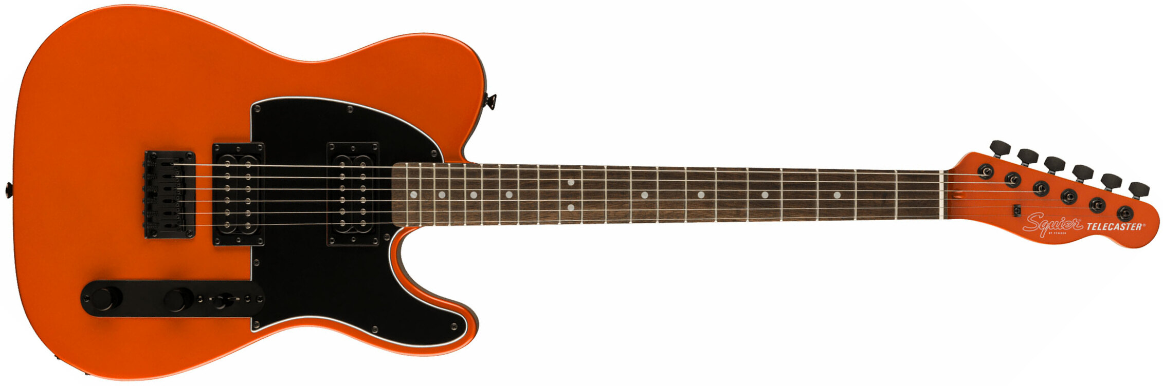 Squier Tele Affinity Hh Fsr 2h Ht Lau - Metallic Orange - Televorm elektrische gitaar - Main picture