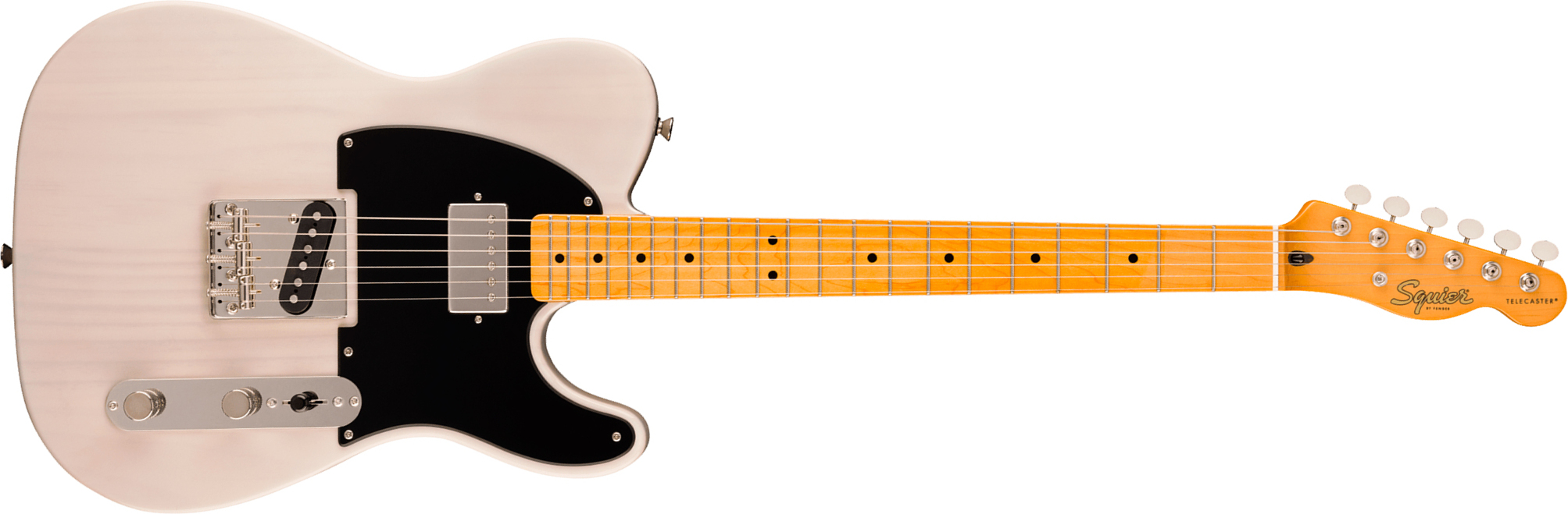 Squier Tele Classic Vibe 50s Sh Fsr Ltd Ht Mn - White Blonde - Televorm elektrische gitaar - Main picture