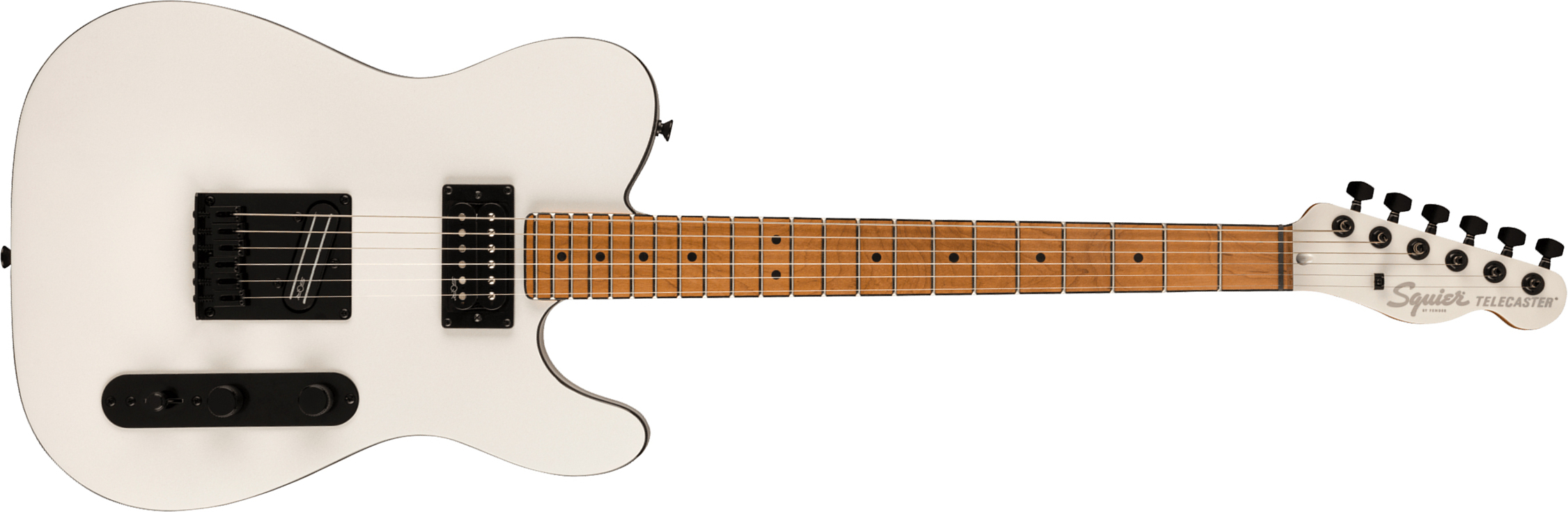 Squier Tele Contemporary Rh Hh Ht Mn - Pearl White - Televorm elektrische gitaar - Main picture