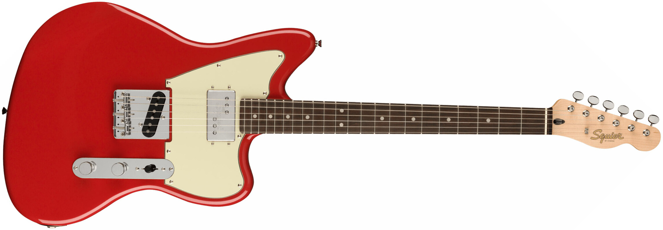 Squier Tele Offset Sh Paranormal Fsr Ltd Ht Lau - Dakota Red - Retro-rock elektrische gitaar - Main picture