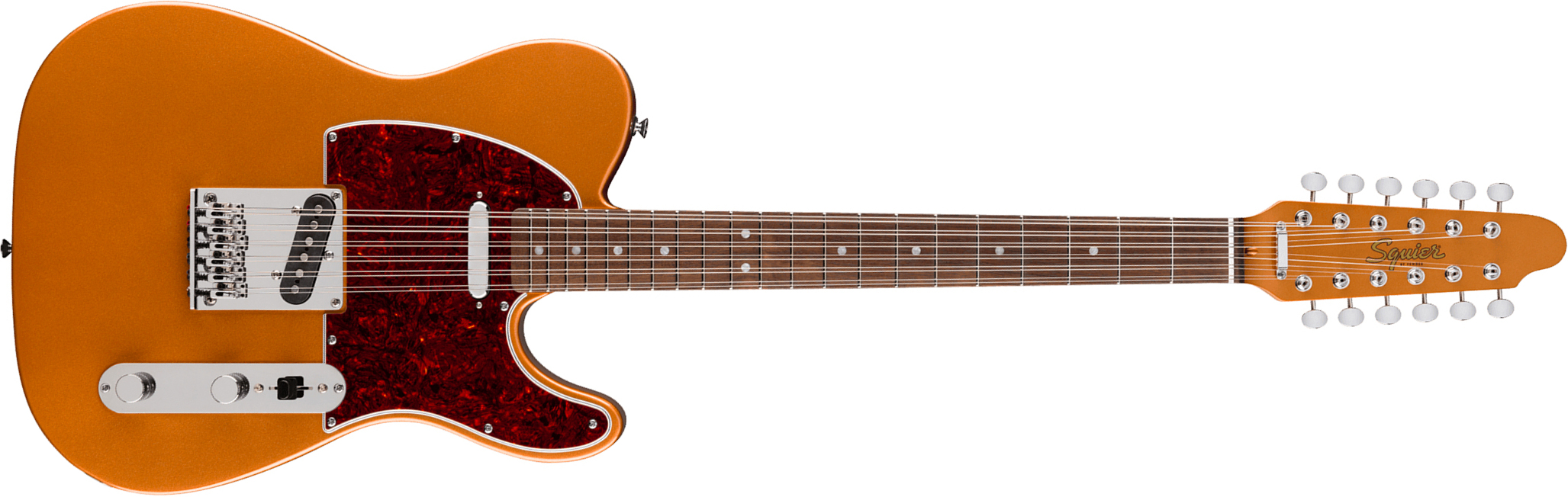 Squier Troy Van Leeuwen Tele Xii Paranormal Ind Signature 12c 2s Ht Lau - Copper Age - Kenmerkende elektrische gitaar - Main picture