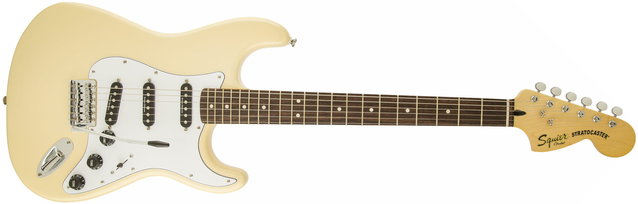 Squier Vintage Modified Stratocaster '70s Sss Lau - Vintage White - Elektrische gitaar in Str-vorm - Main picture