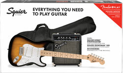 Elektrische gitaar set Squier Sonic Stratocaster Pack - 2-color sunburst