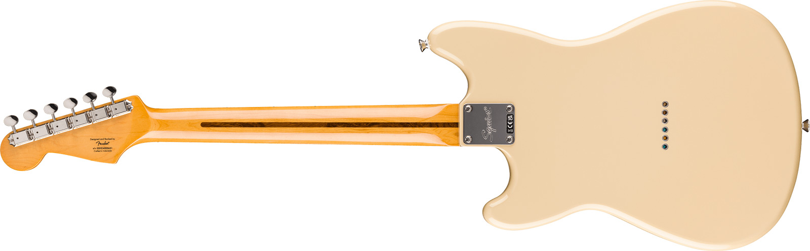 Squier Duo-sonic Hs Classic Vibe Shsc Ht Lau - Desert Sand - Retro-rock elektrische gitaar - Variation 1