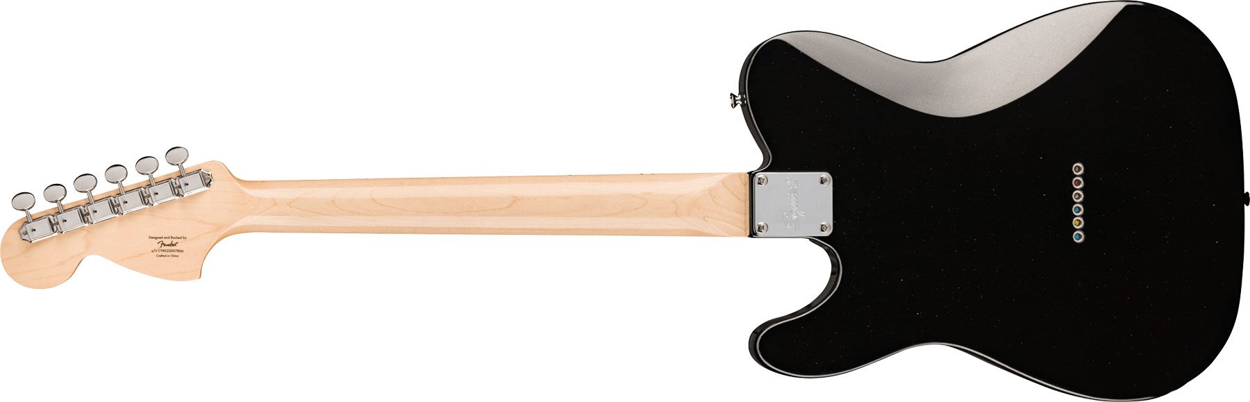 Squier Esquire Deluxe Paranormal 1h Ht Mn - Metallic Black - Elektrische gitaar in Str-vorm - Variation 1