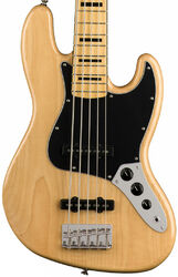 Solid body elektrische bas Squier Classic Vibe '70s Jazz Bass V (MN) - Natural