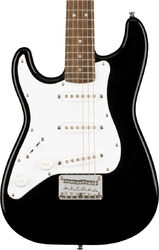 Linkshandige elektrische gitaar Squier Mini Strat V2 Linkshandige (LAU) - Black