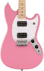 Retro-rock elektrische gitaar Squier Sonic Mustang HH - Flash pink