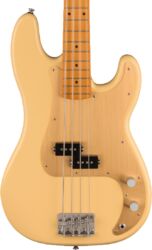 Solid body elektrische bas Squier Precision Bass 40th Anniversary - Satin vintage blonde