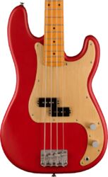 Solid body elektrische bas Squier Precision Bass 40th Anniversary - Satin dakota red