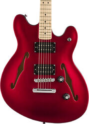 Semi hollow elektriche gitaar Squier Affinity Series Starcaster - Candy apple red