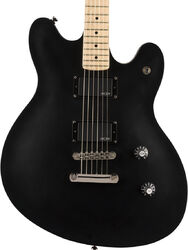 Retro-rock elektrische gitaar Squier Contemporary Active Starcaster - Flat black