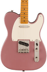 Televorm elektrische gitaar Squier FSR Classic Vibe '50s Telecaster, Parchment Pickguard - Burgundy mist