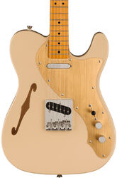 Televorm elektrische gitaar Squier FSR Classic Vibe '60s Telecaster Thinline, Gold Anodized Pickguard - Desert sand