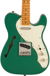 Televorm elektrische gitaar Squier FSR Classic Vibe '60s Telecaster Thinline, Parchment Pickguard - Sherwood green