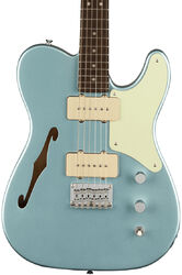 Televorm elektrische gitaar Squier FSR Paranormal Cabronita Telecaster Thinline,Mint Pickguard, Matching Headstock - Ice blue metallic