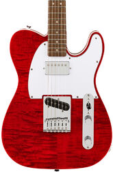 Televorm elektrische gitaar Squier Affinity Telecaster FMT SH - Crimson red transparent