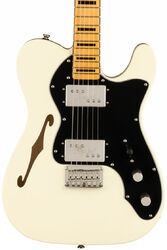 Televorm elektrische gitaar Squier FSR Classic Vibe '70s Telecaster Thinline Ltd - Olympic white