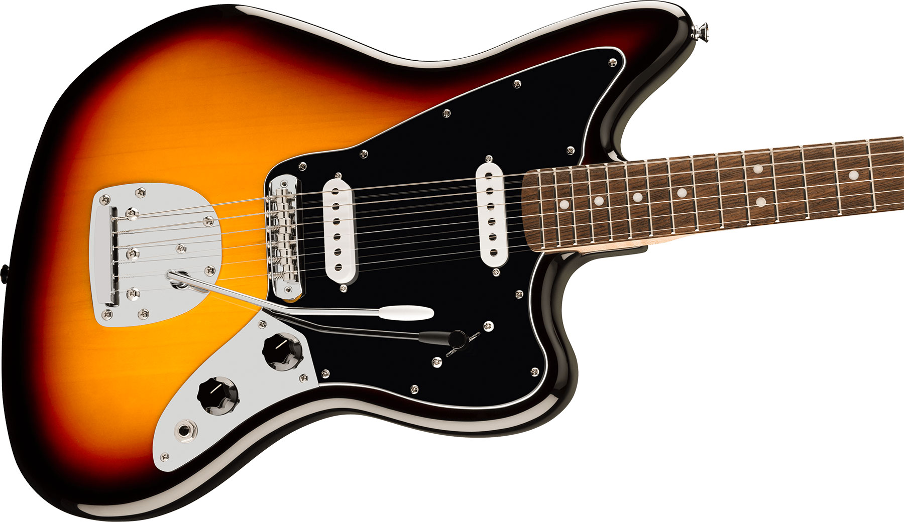 Squier Jaguar Affinity 2s Trem Lau - 3-color Sunburst - Retro-rock elektrische gitaar - Variation 3