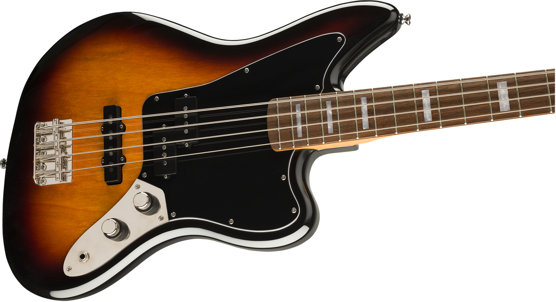 Squier Jaguar Bass Classic Vibe Lau 2019 - 3-color Sunburst - Solid body elektrische bas - Variation 2