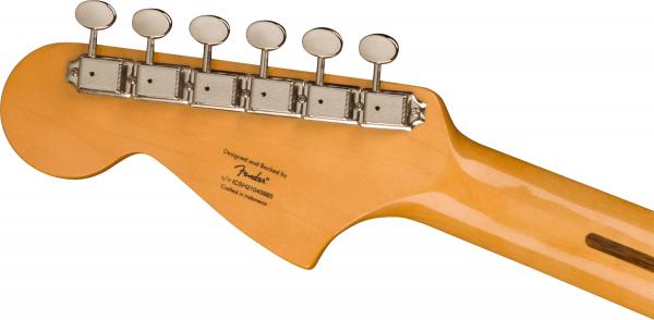 Solid body elektrische gitaar Squier FSR Classic Vibe '60s Jaguar (LAU) - olympic white with matching headstock