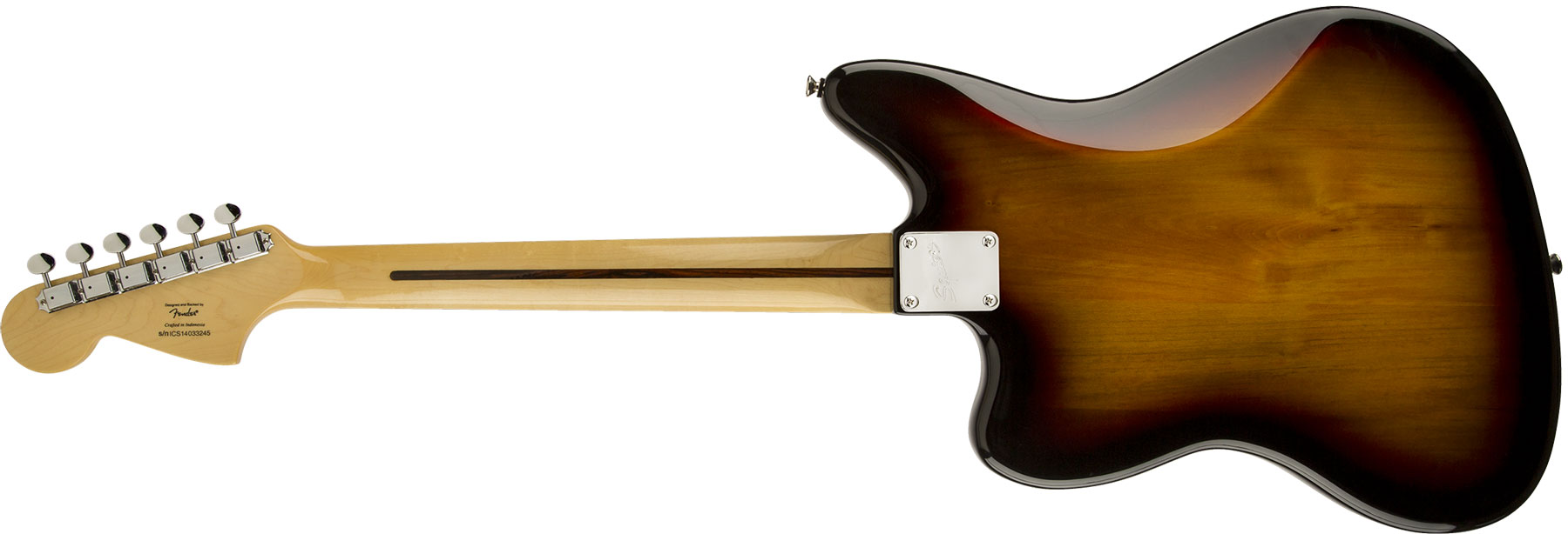 Squier Jaguar Classic Vibe 70s 2019 Lau - 3-color Sunburst - Retro-rock elektrische gitaar - Variation 1