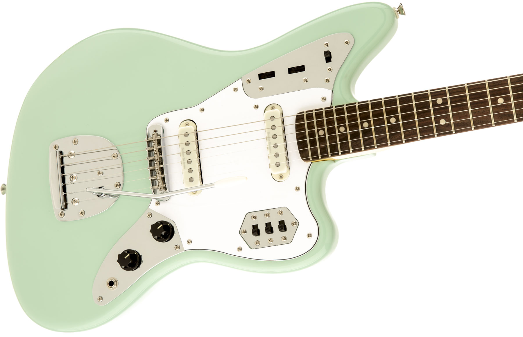 Squier Jaguar Vintage Modified Ss Lau - Surf Green - Elektrische gitaar in Str-vorm - Variation 2