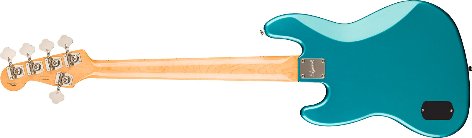 Squier Jazz Bass 70s Active V Classic Vibe 5c Mn - Ocean Turquoise - Solid body elektrische bas - Variation 1