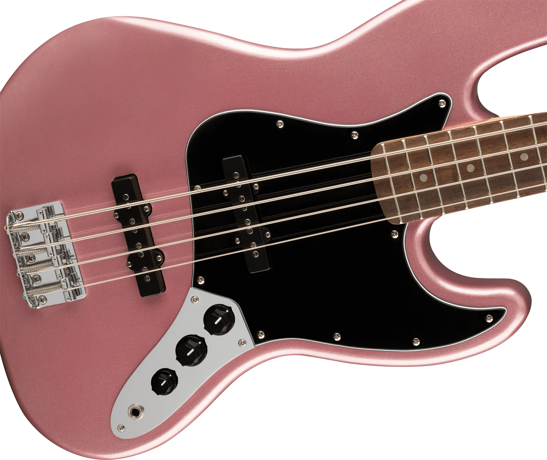 Squier Jazz Bass Affinity 2021 Lau - Burgundy Mist - Solid body elektrische bas - Variation 2