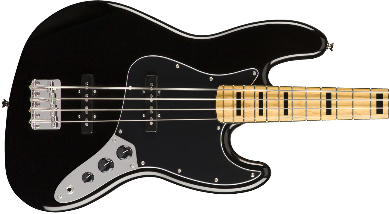 Squier Jazz Bass Classic Vibe 70s 2019 Mn - Black - Solid body elektrische bas - Variation 2