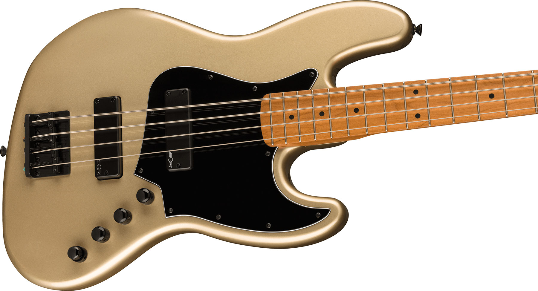 Squier Jazz Bass Contemporary Active Hh Mn - Shoreline Gold - Solid body elektrische bas - Variation 2